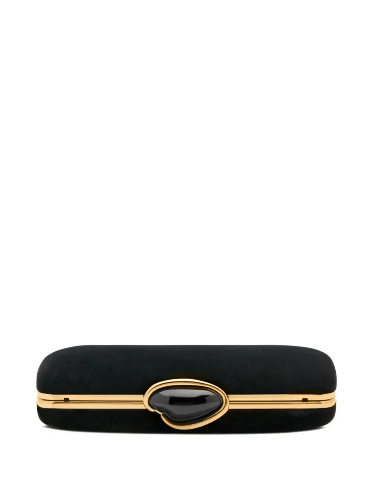 Oscar de la Renta O Minaudière ベルベット クラッチバッグ（ブラック） - 画像3