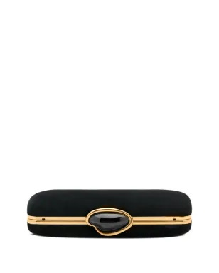 Oscar de la Renta O Minaudière ベルベット クラッチバッグ（ブラック） - サムネイル3
