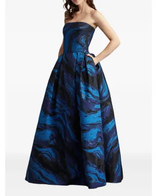 Tadashi Shoji スワールプリント ガウン ドレス - サムネイル2