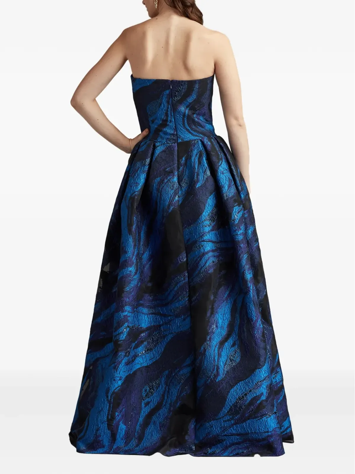 Tadashi Shoji スワールプリント ガウン ドレス - 画像3