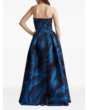Tadashi Shoji スワールプリント ガウン ドレス - サムネイル3