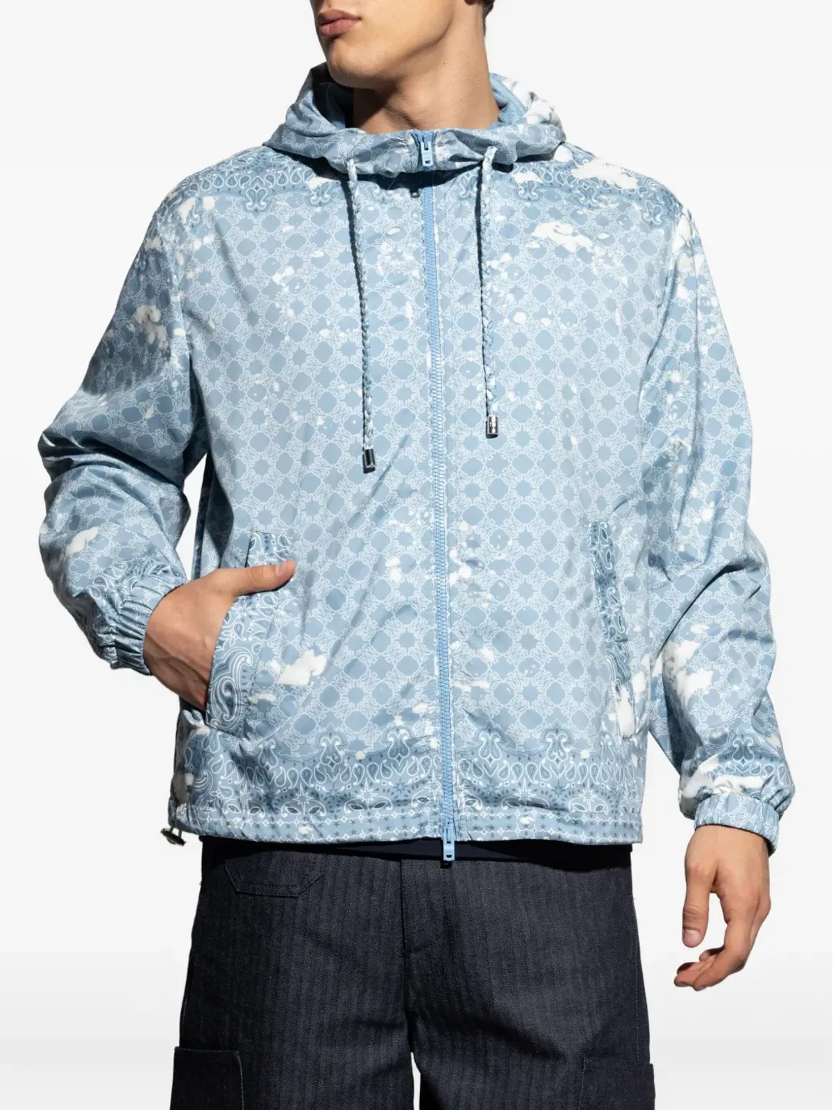 AMIRI ペイズリープリント フード付きスポーツジャケット - 画像3