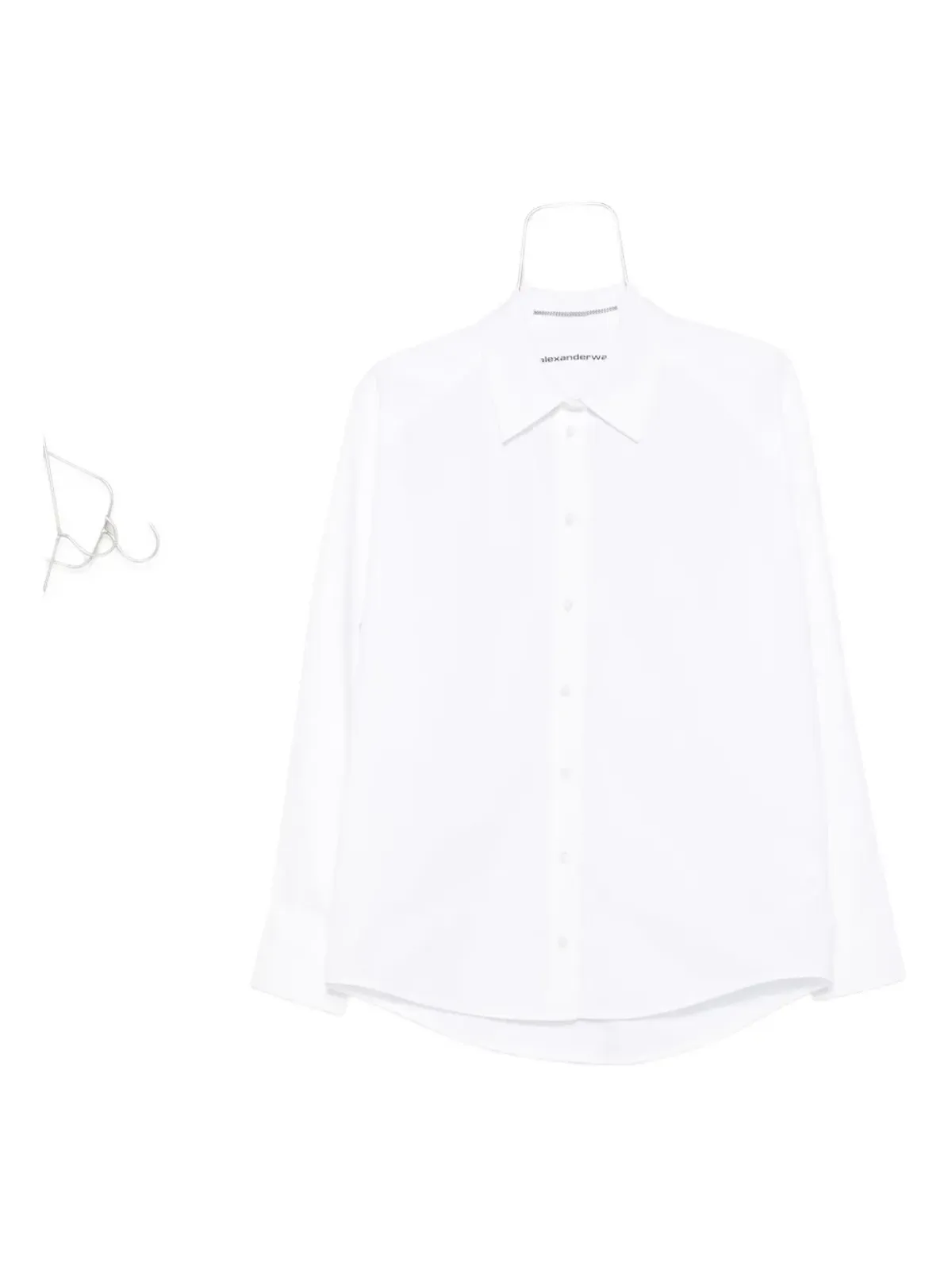 Alexander Wang オーバーサイズカラー コットンシャツ - White - 画像1