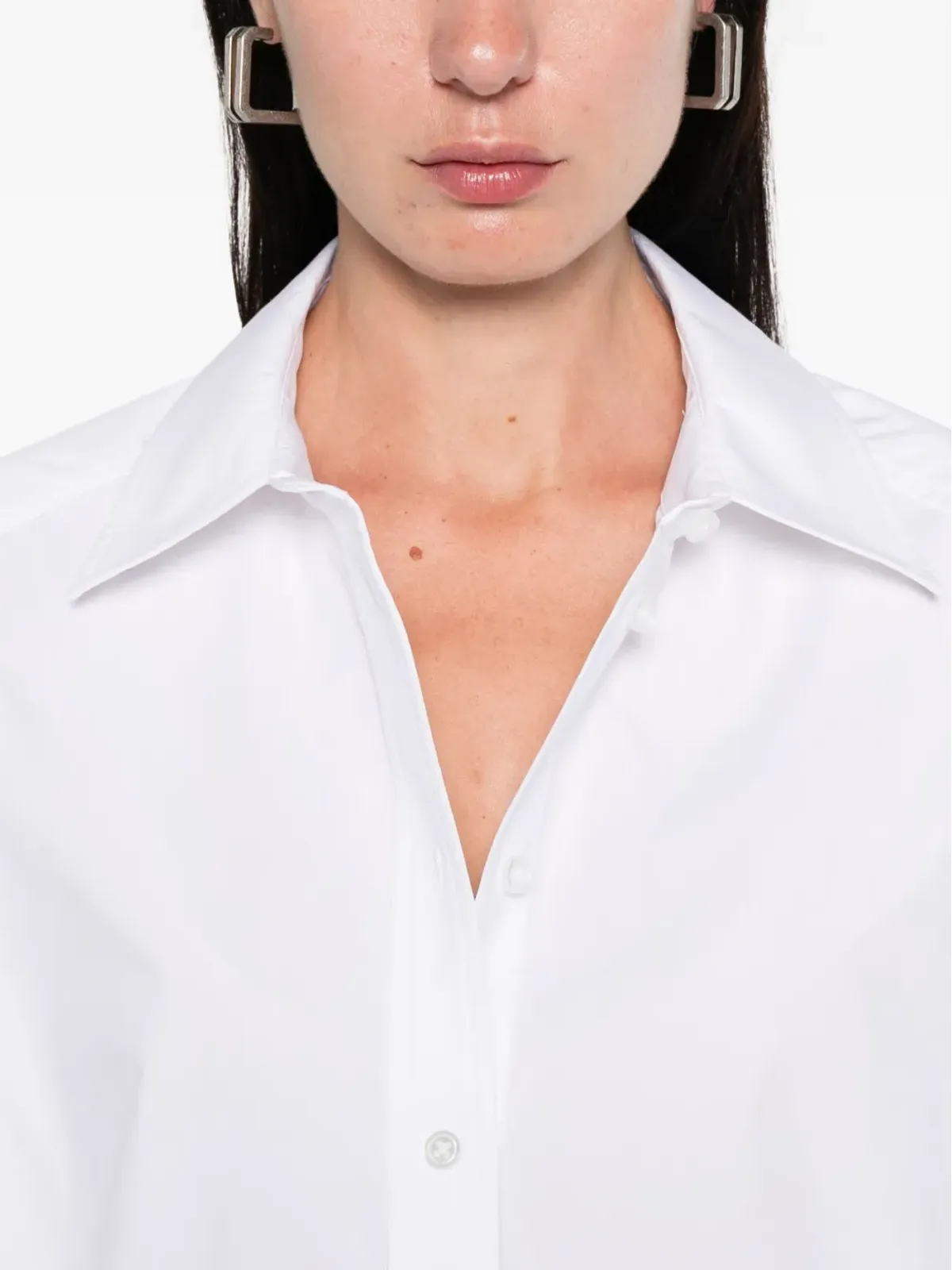 Alexander Wang オーバーサイズカラー コットンシャツ - White - 画像5