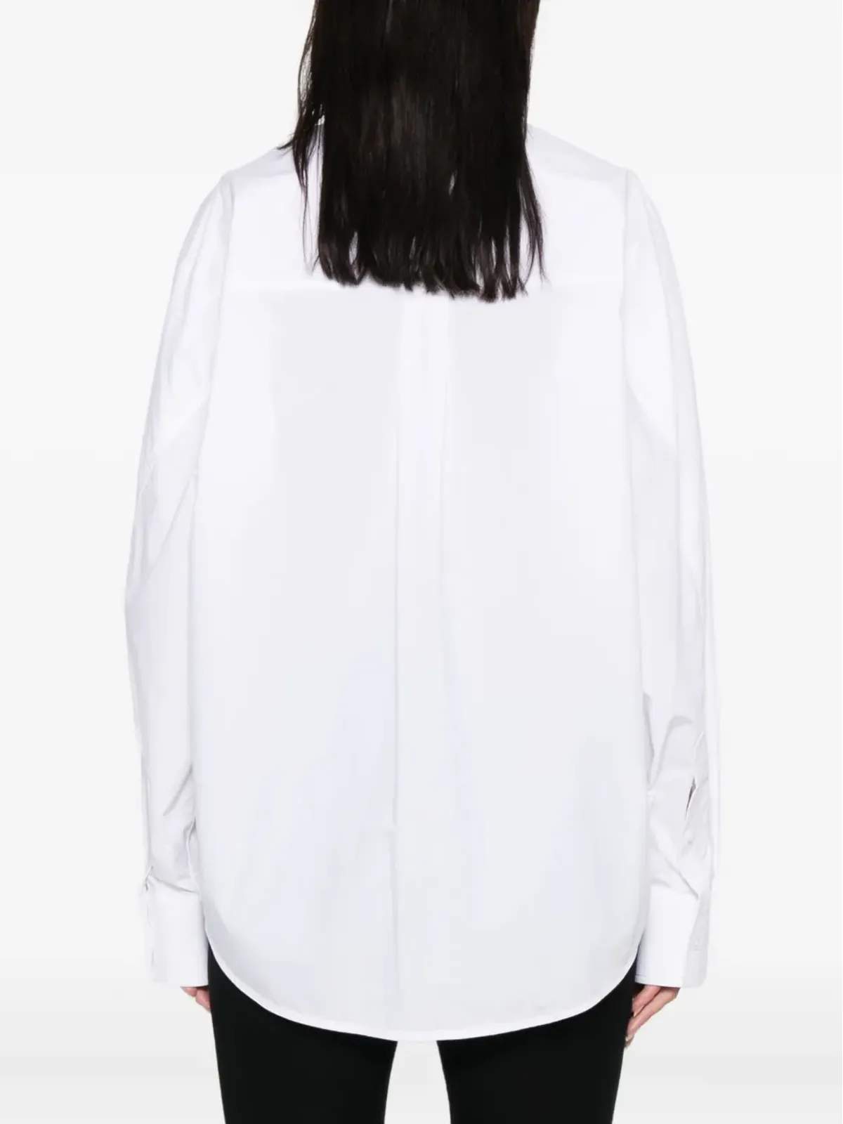 Alexander Wang オーバーサイズカラー コットンシャツ - White - 画像4