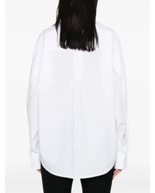 Alexander Wang オーバーサイズカラー コットンシャツ - White - サムネイル4