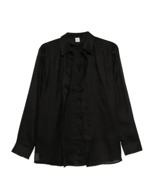 TOTEME ボタンダウン ラミーシャツ（ブラック） - サムネイル1