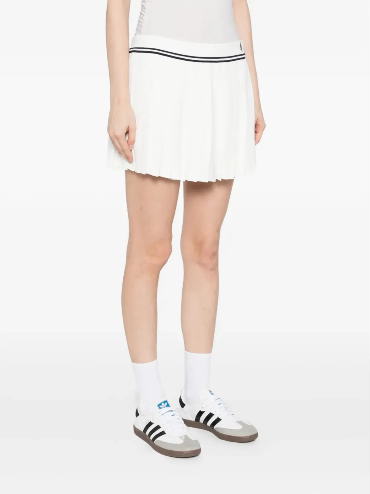 Sporty & Rich プリーツ入りパネルスカート - 画像3