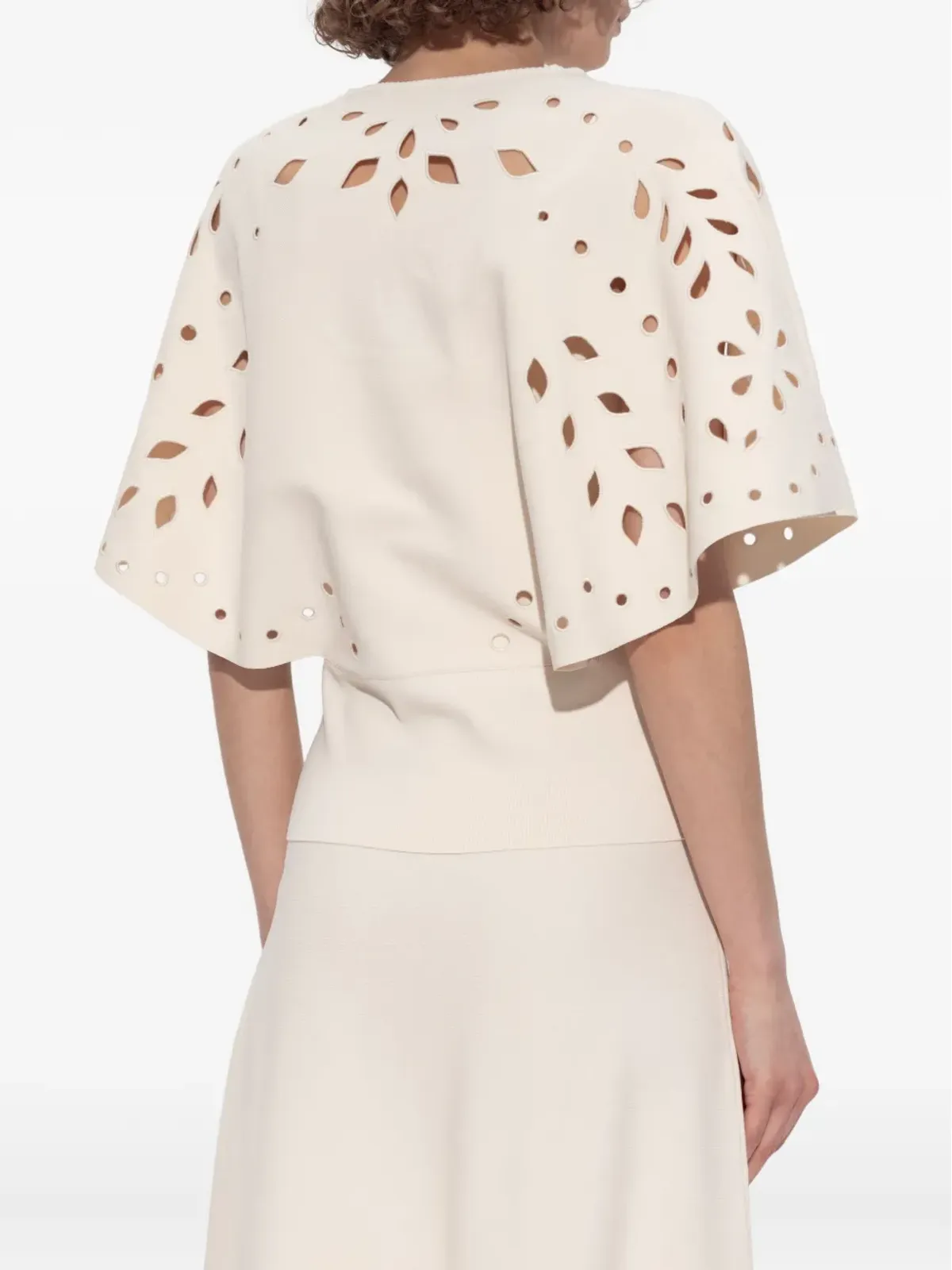 Ulla Johnson Josie レーザーカット半袖Tシャツ - 画像3