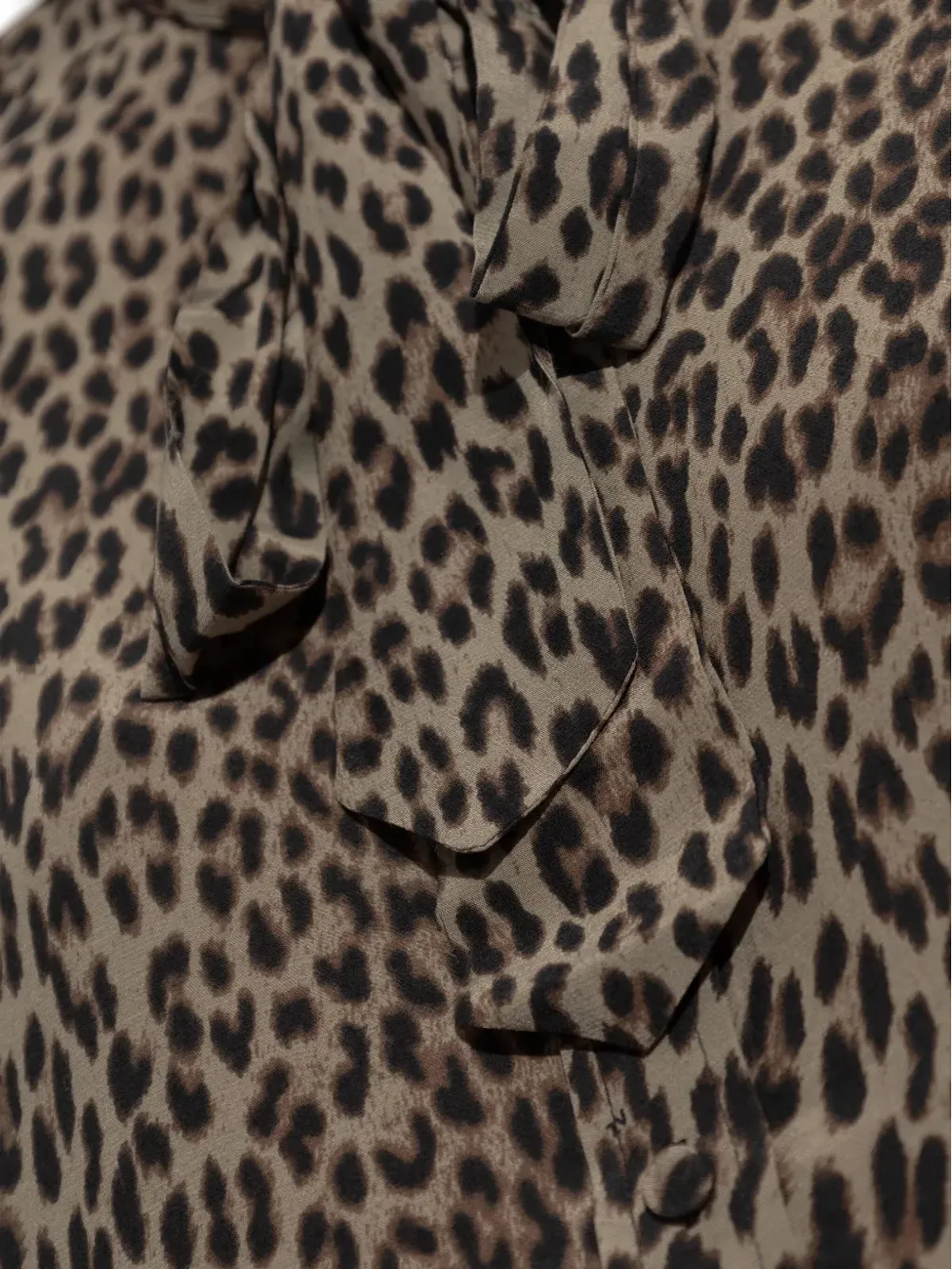 Zadig&Voltaire レオパードプリント タイネック ブラウス - 画像5