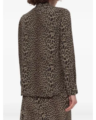 Zadig&Voltaire レオパードプリント タイネック ブラウス - サムネイル4