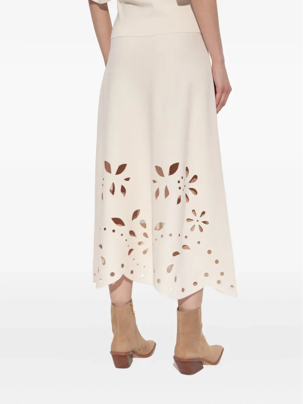 Ulla Johnson レーザーカット・スカラップヘムのスカート - 画像3