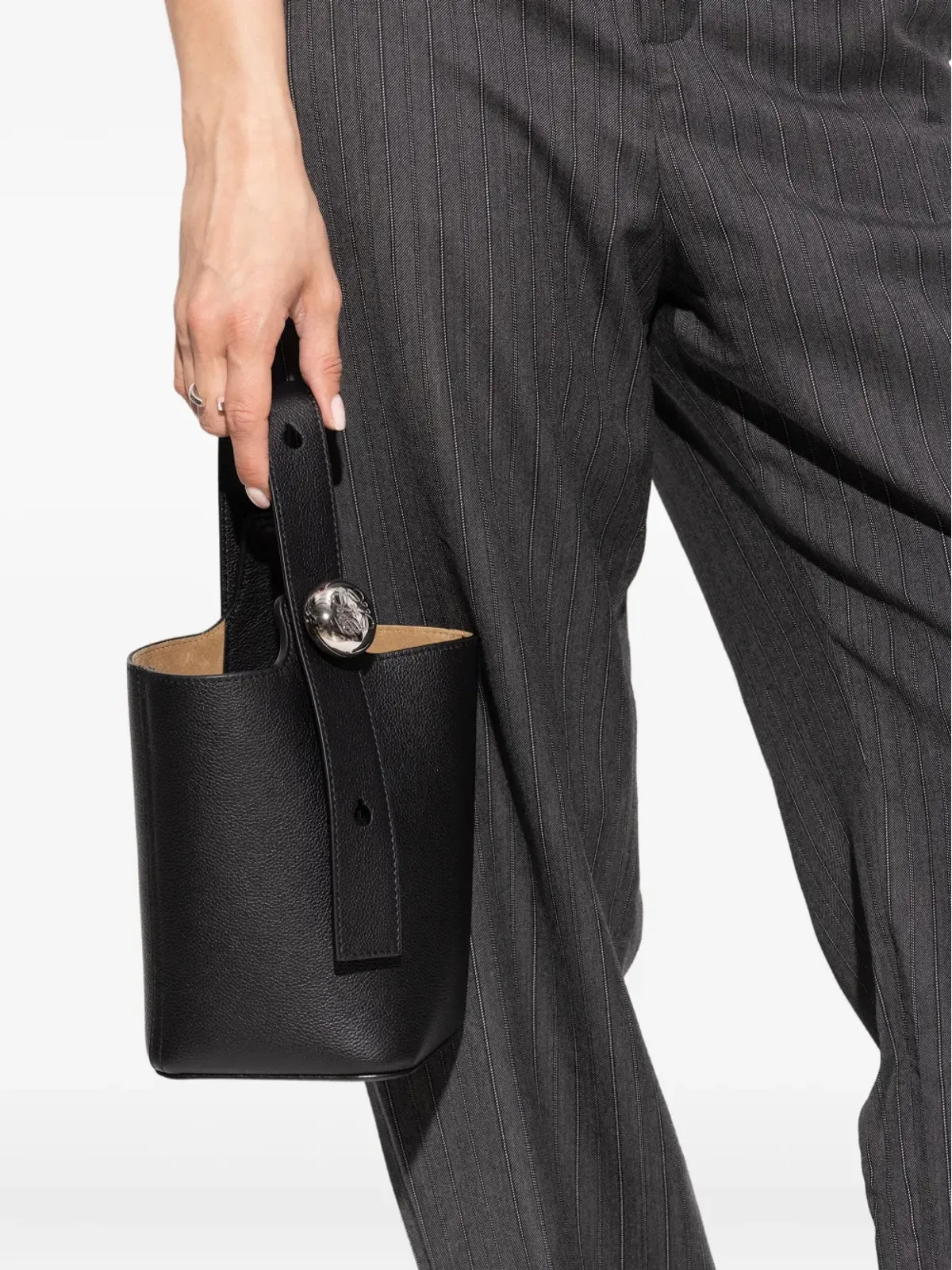 LOEWE レザー トップハンドル ミニバッグ - 画像2
