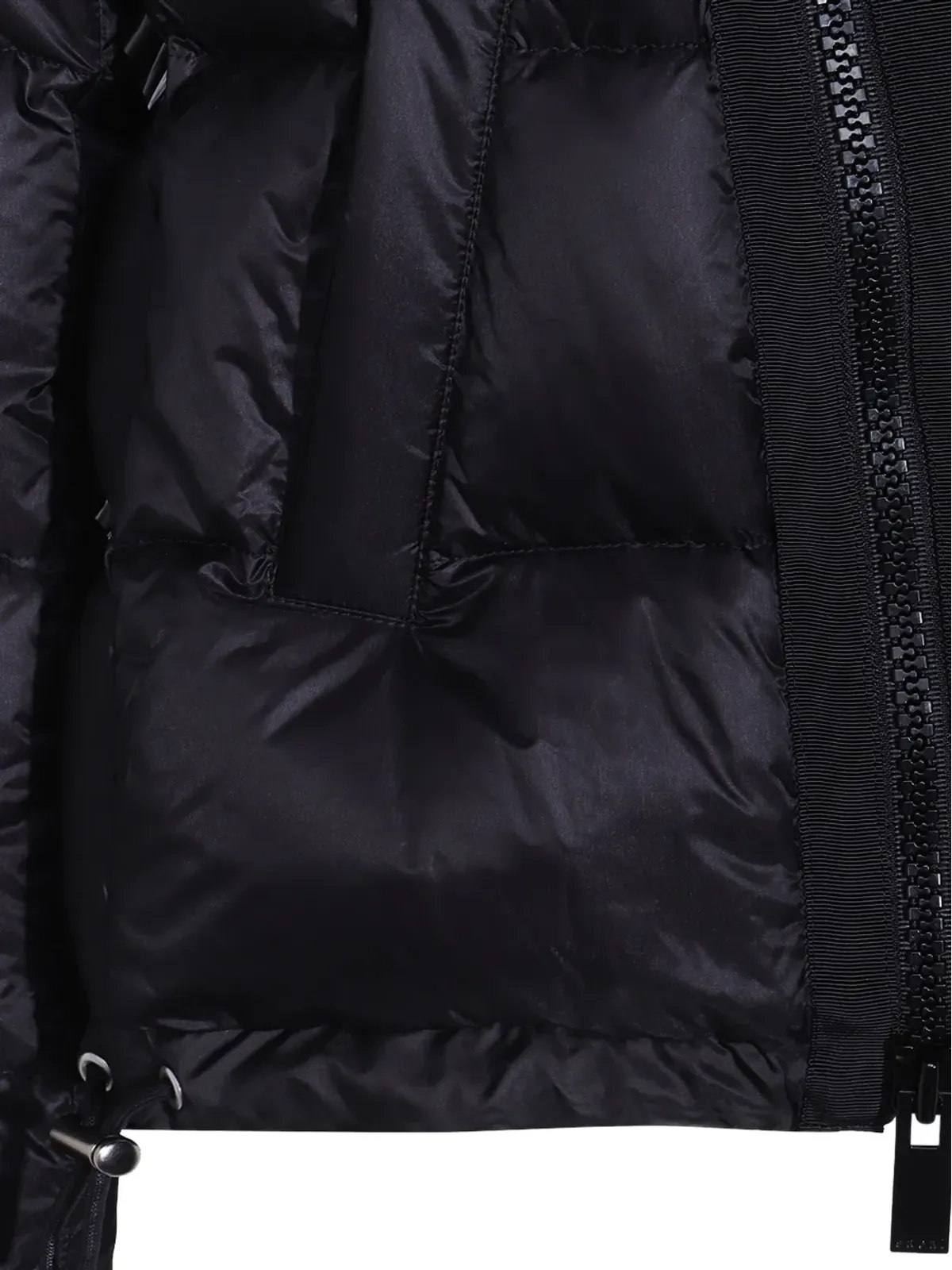 sacai アシンメトリックジップキルテッドダウンジャケット - 画像3