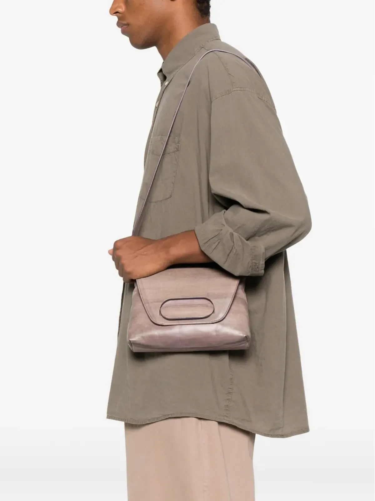 Cecchi De Rossi カットアウトフラップショルダーバッグ - 画像2