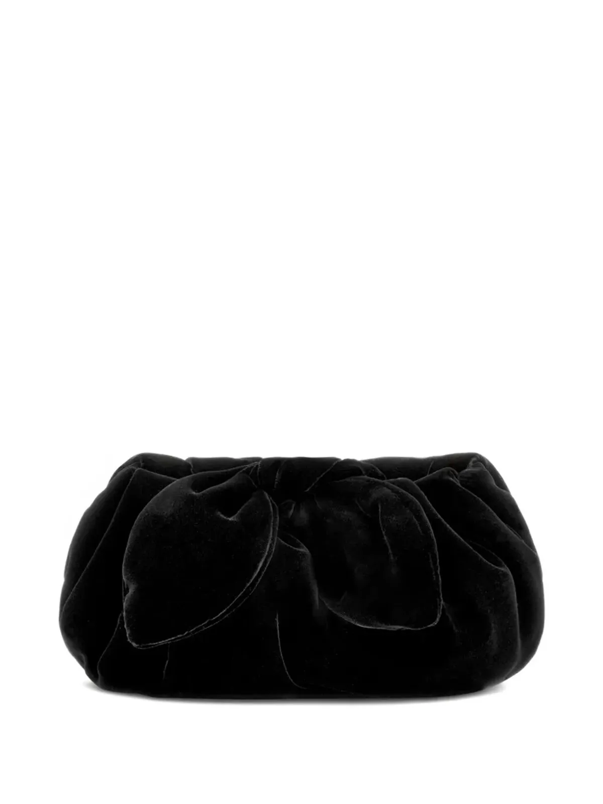 Oscar de la Renta ベルベットボウクラッチバッグ - 画像2