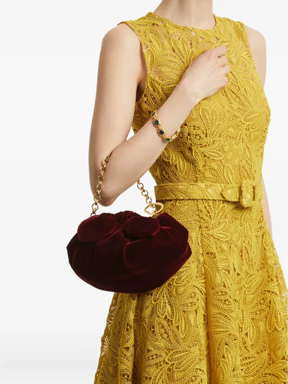 Oscar de la Renta リボンモチーフのクラッチバッグ - 画像5