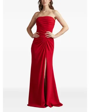 Tadashi Shoji プリーツ入りクレープマキシドレス - サムネイル2