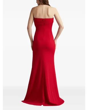 Tadashi Shoji プリーツ入りクレープマキシドレス - サムネイル3