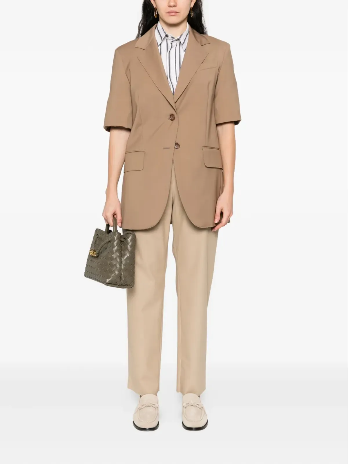 Max Mara OTTUSO 半袖ノッチドラペル ブレザー - 画像2