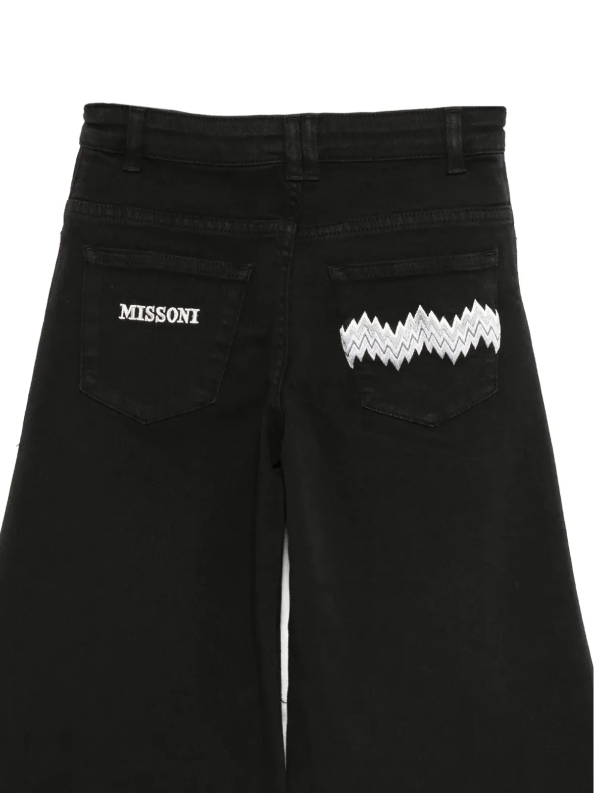 Missoni Kids ジグザグ刺繍パンツ - ブラック - 画像3