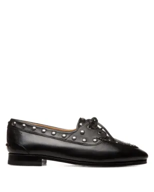 Bally プルーム スタッズ付きレザーボートシューズ - サムネイル1