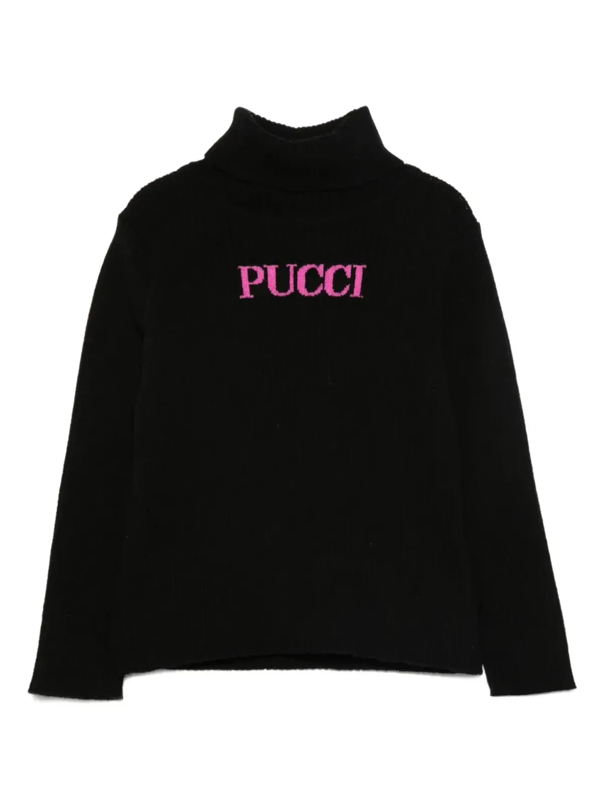 PUCCI Junior リブ編みハイネックセーター - 画像1
