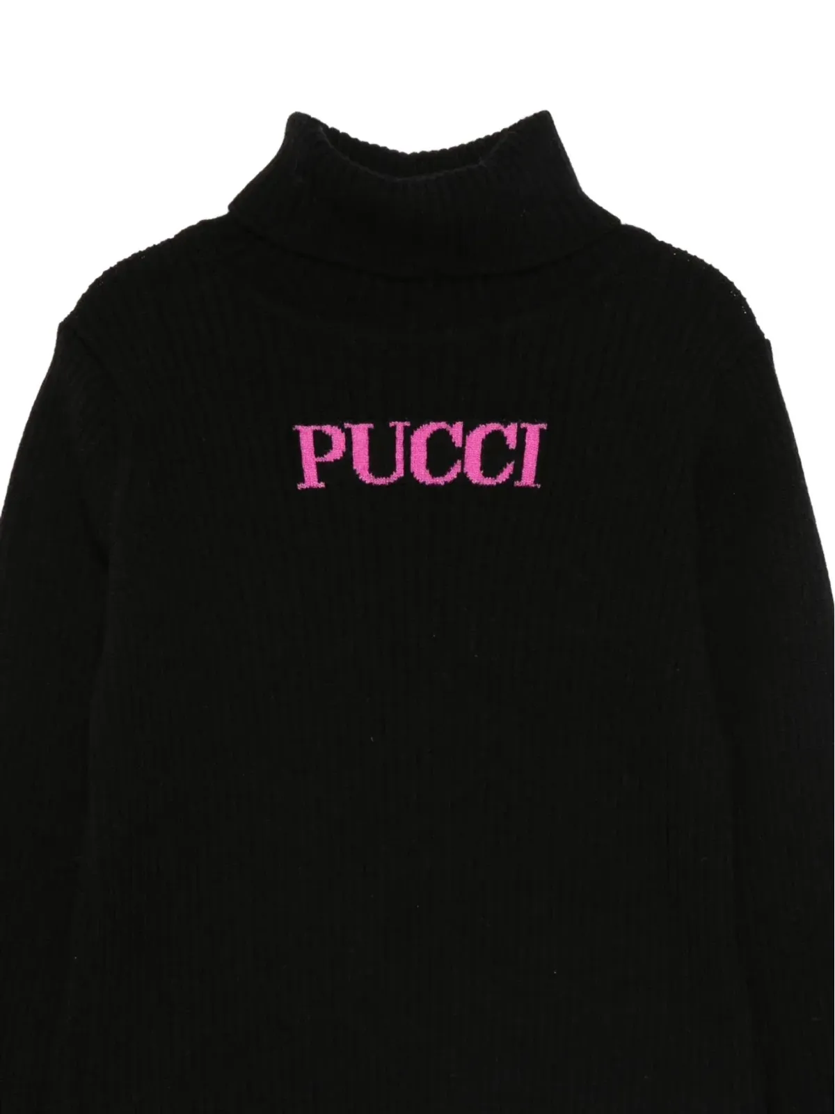 PUCCI Junior リブ編みハイネックセーター - 画像3