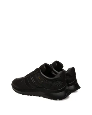 Bally Outline grained leather ribbon sneakers - Black - サムネイル4