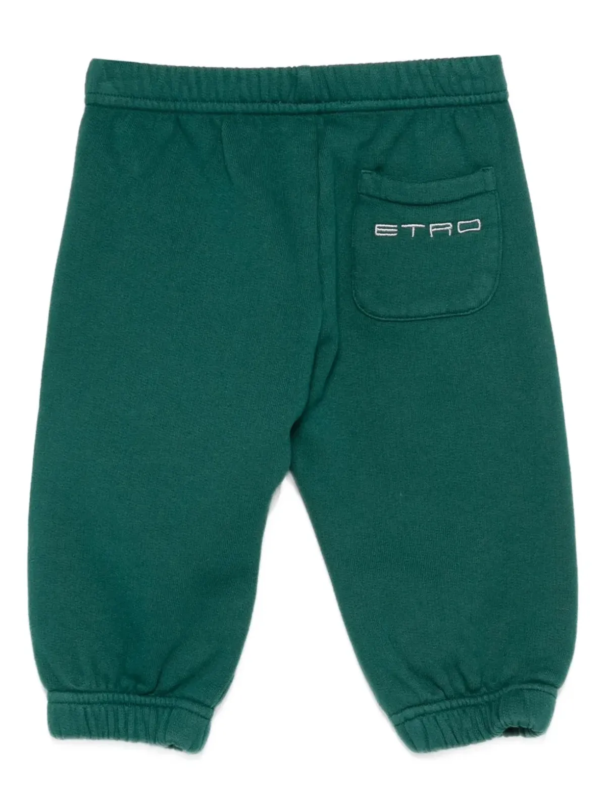 ETRO KIDS エラスティックカフド トラックパンツ - グリーン - 画像2