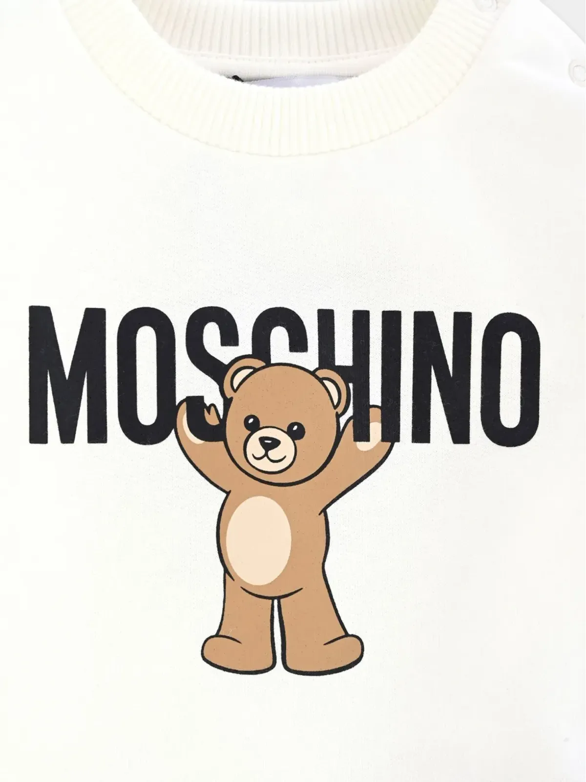 Moschino Kids テディープリント クルーネック スウェットシャツ - 画像3