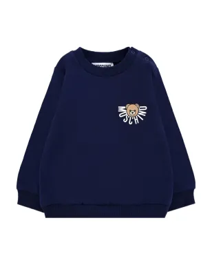 Moschino Kids テディロゴ クルーネック スウェット - サムネイル1