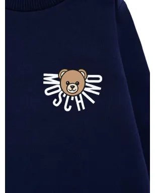 Moschino Kids テディロゴ クルーネック スウェット - サムネイル3