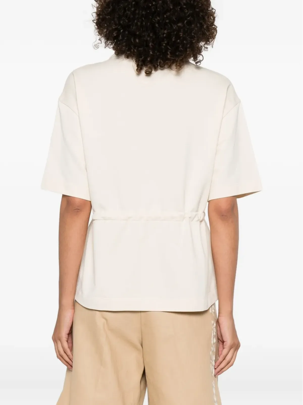 Moncler ドローストリングウエスト コットンTシャツ - 画像4