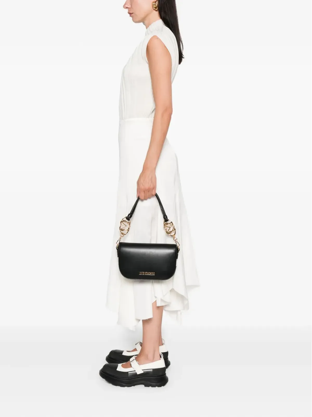 Love Moschino チェーン装飾ショルダーバッグ - 画像2