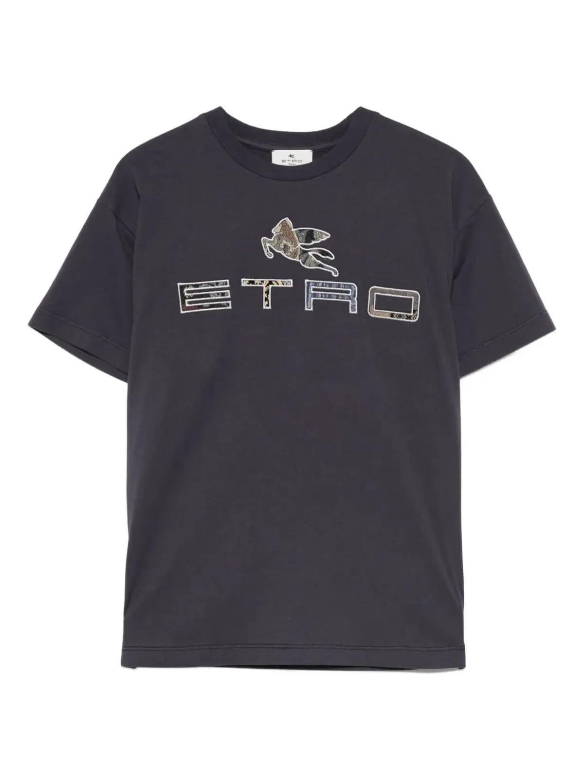 ETRO KIDS ペガサスモチーフ コットンTシャツ - 画像1