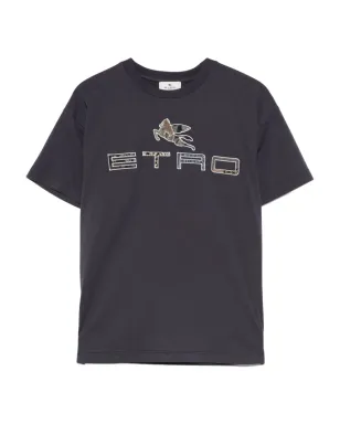 ETRO KIDS ペガサスモチーフ コットンTシャツ - サムネイル1