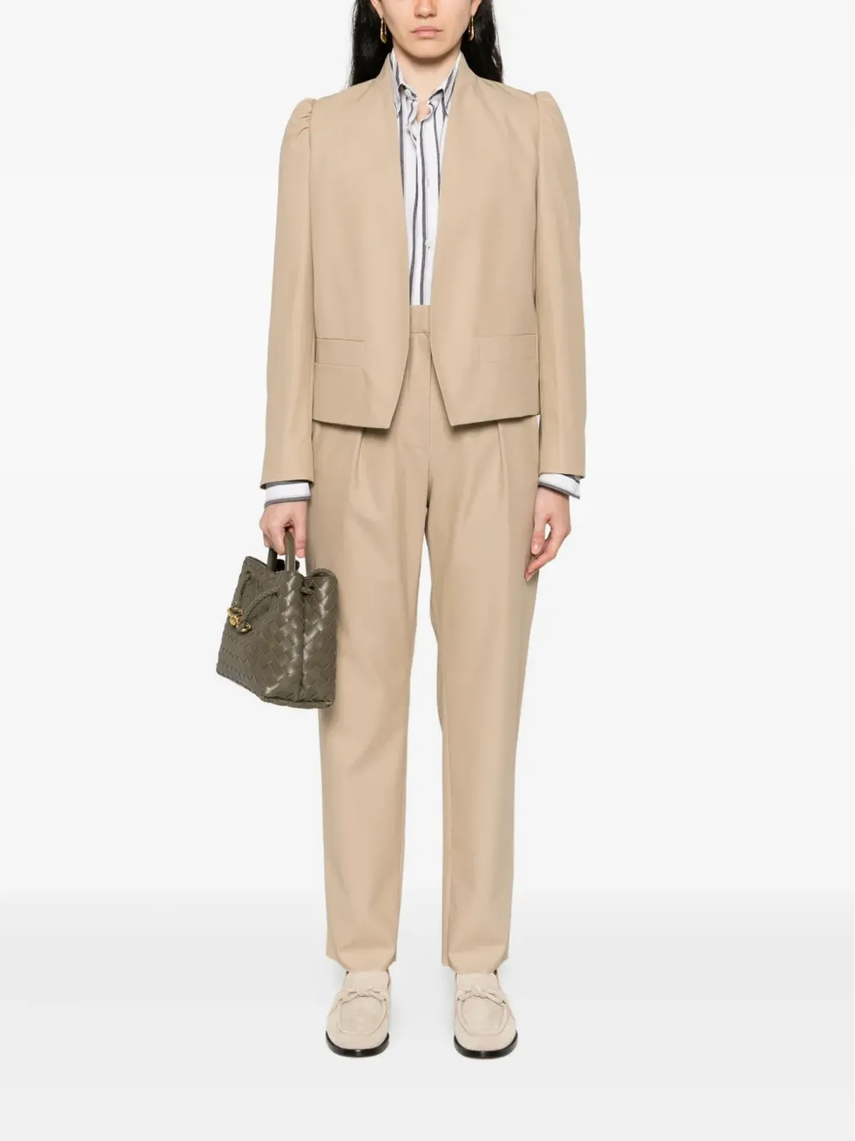 Max Mara PHEBE puff-sleeve open-front jacket - 画像2