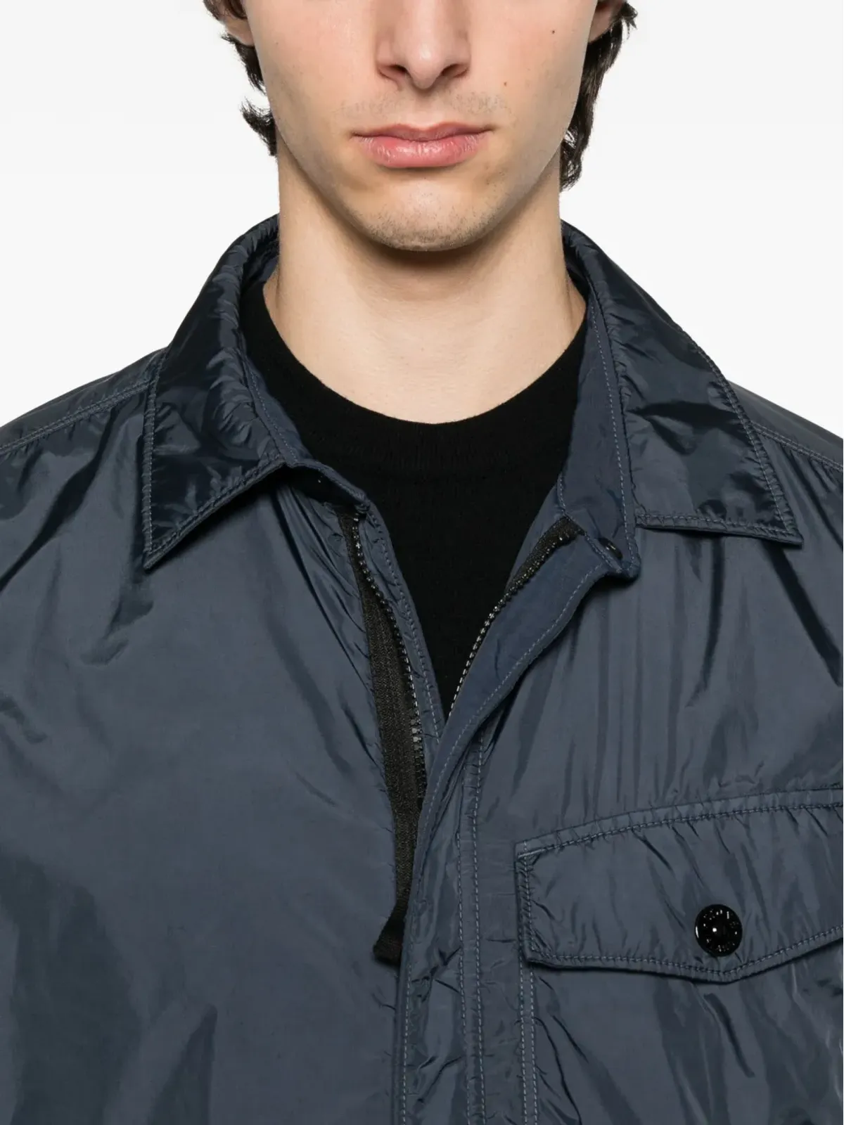 Stone Island ジップファスナー ポケット ジャケット - ブルー - 画像5