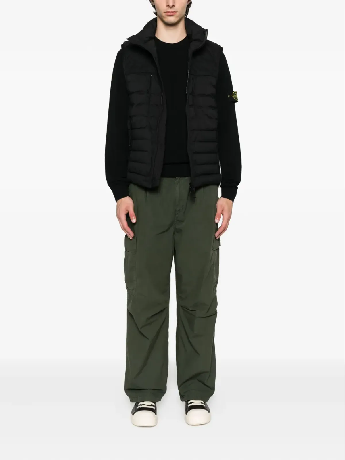 Stone Island キルテッド ハイネック ベスト - 画像2
