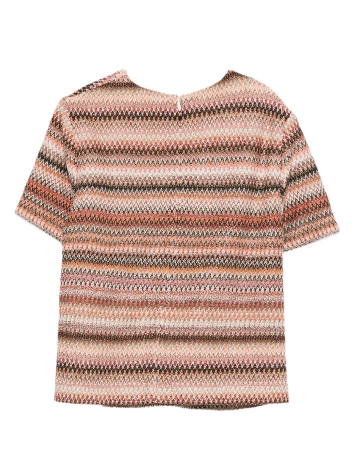 Missoni Kids ジグザグ柄の半袖トップス - 画像2