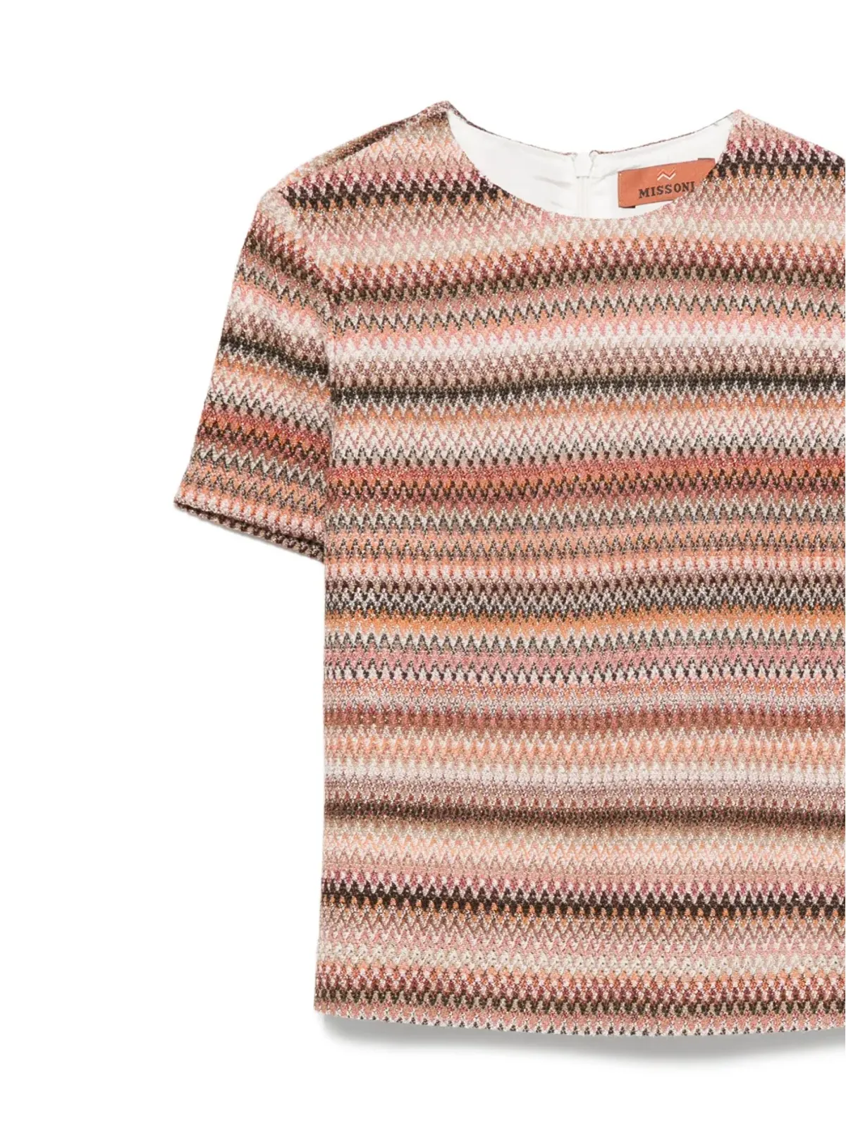 Missoni Kids ジグザグ柄の半袖トップス - 画像3