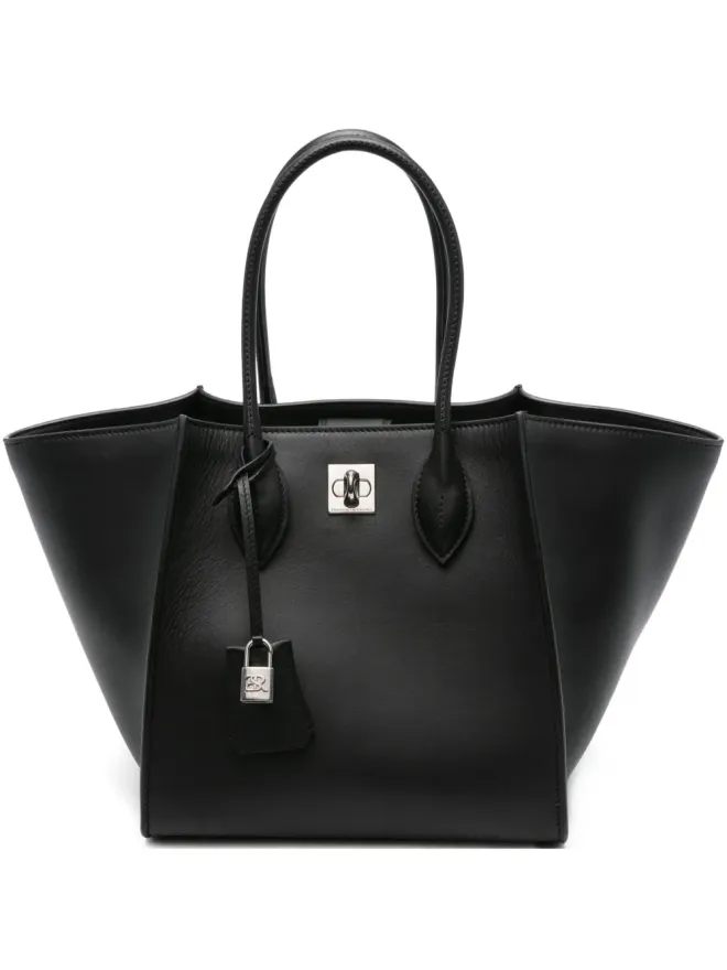 Ermanno Scervino Ermanno Scervino マギー・ターンロック・レザー・トートバッグの商品画像