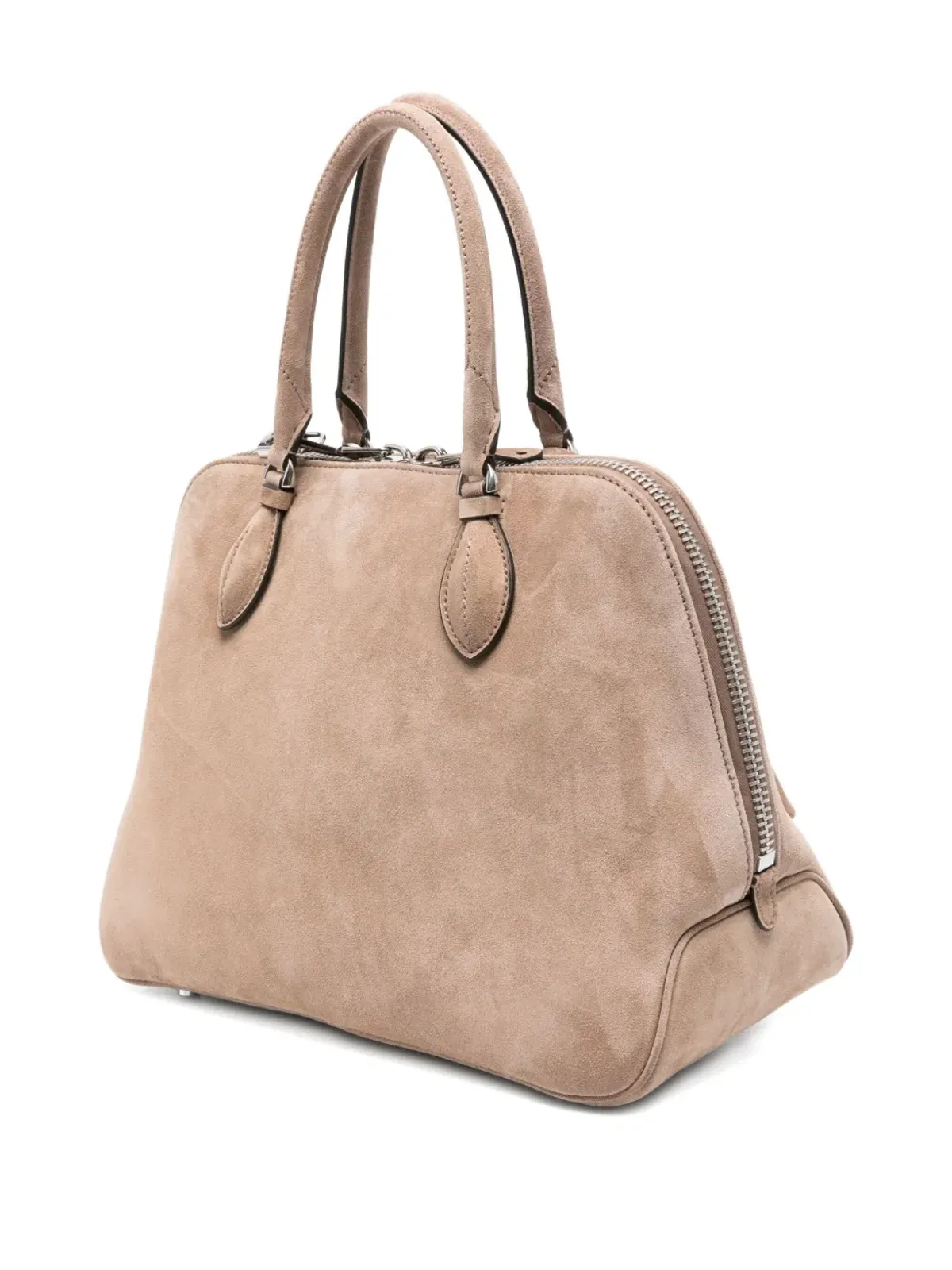 Ermanno Scervino ジップファスナー付きスエード トートバッグ - 画像3