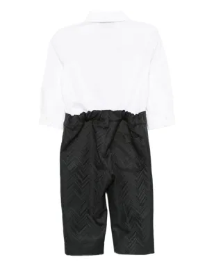 Missoni Kids ヘリンボーン柄 トラウザーズセット - ブラック - サムネイル2