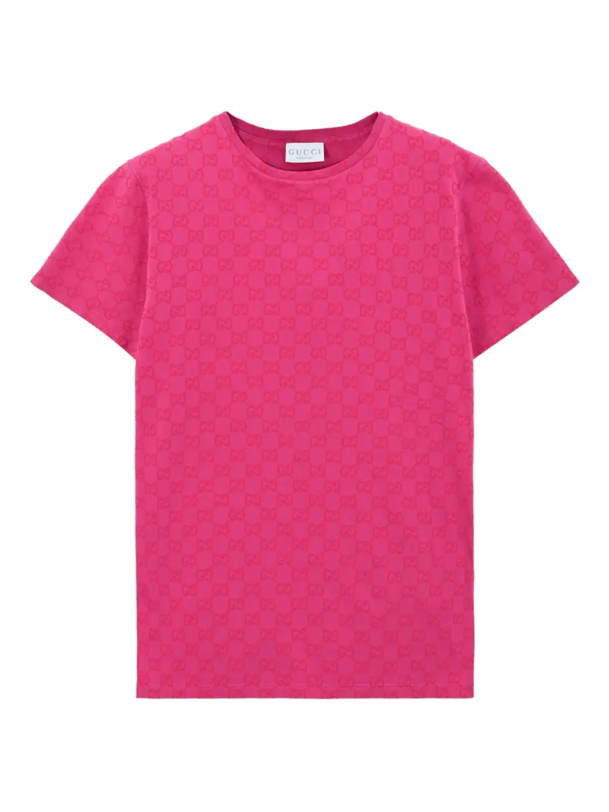 Gucci Kids GGパターン 半袖Tシャツ - ピンク - 画像1