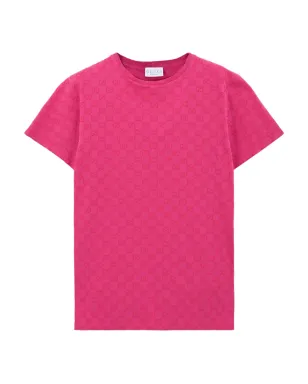 Gucci Kids GGパターン 半袖Tシャツ - ピンク - サムネイル1