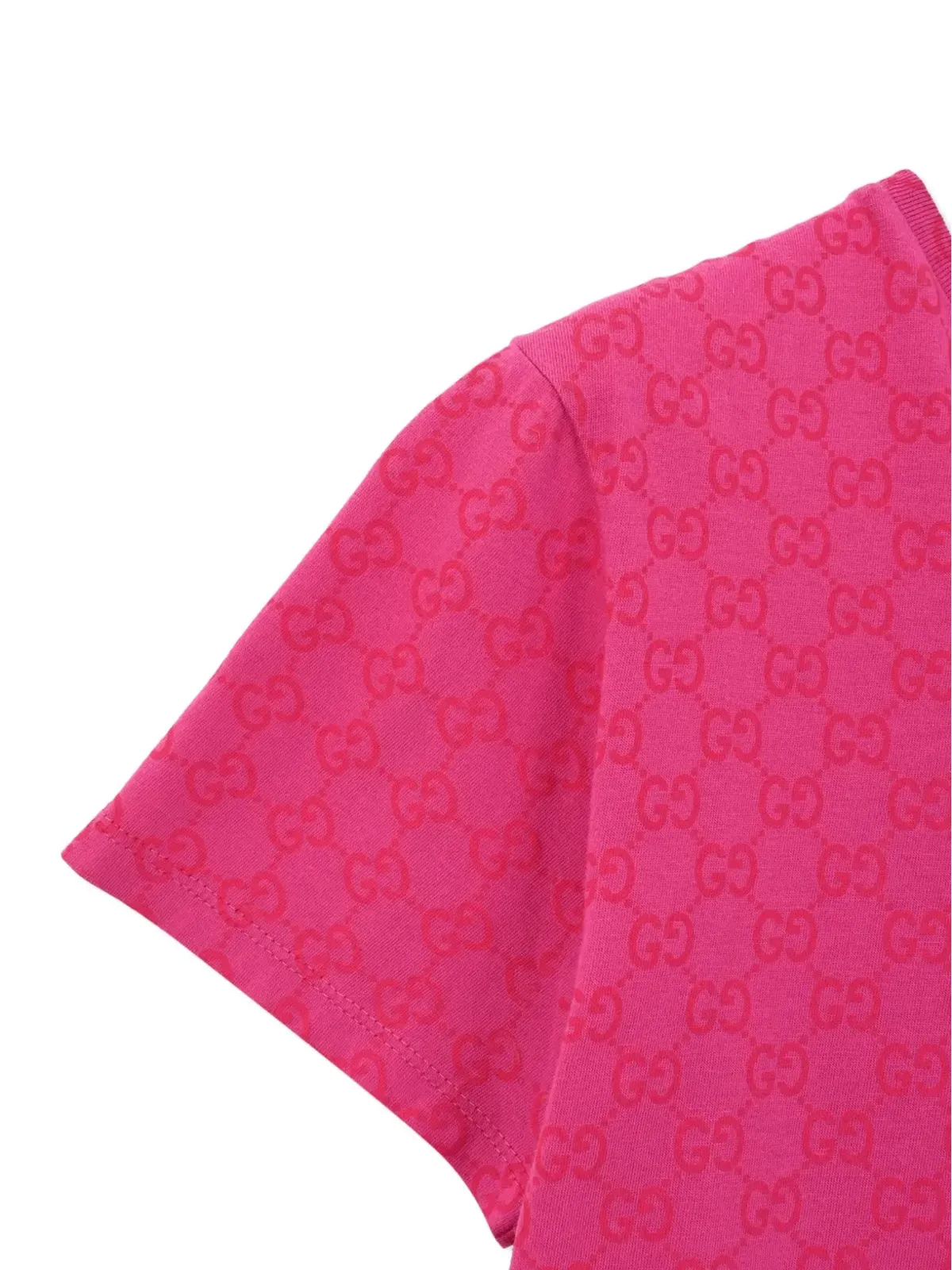 Gucci Kids GGパターン 半袖Tシャツ - ピンク - 画像3