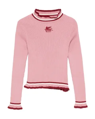 ETRO KIDS 刺繍入りリブニットトップ - サムネイル1