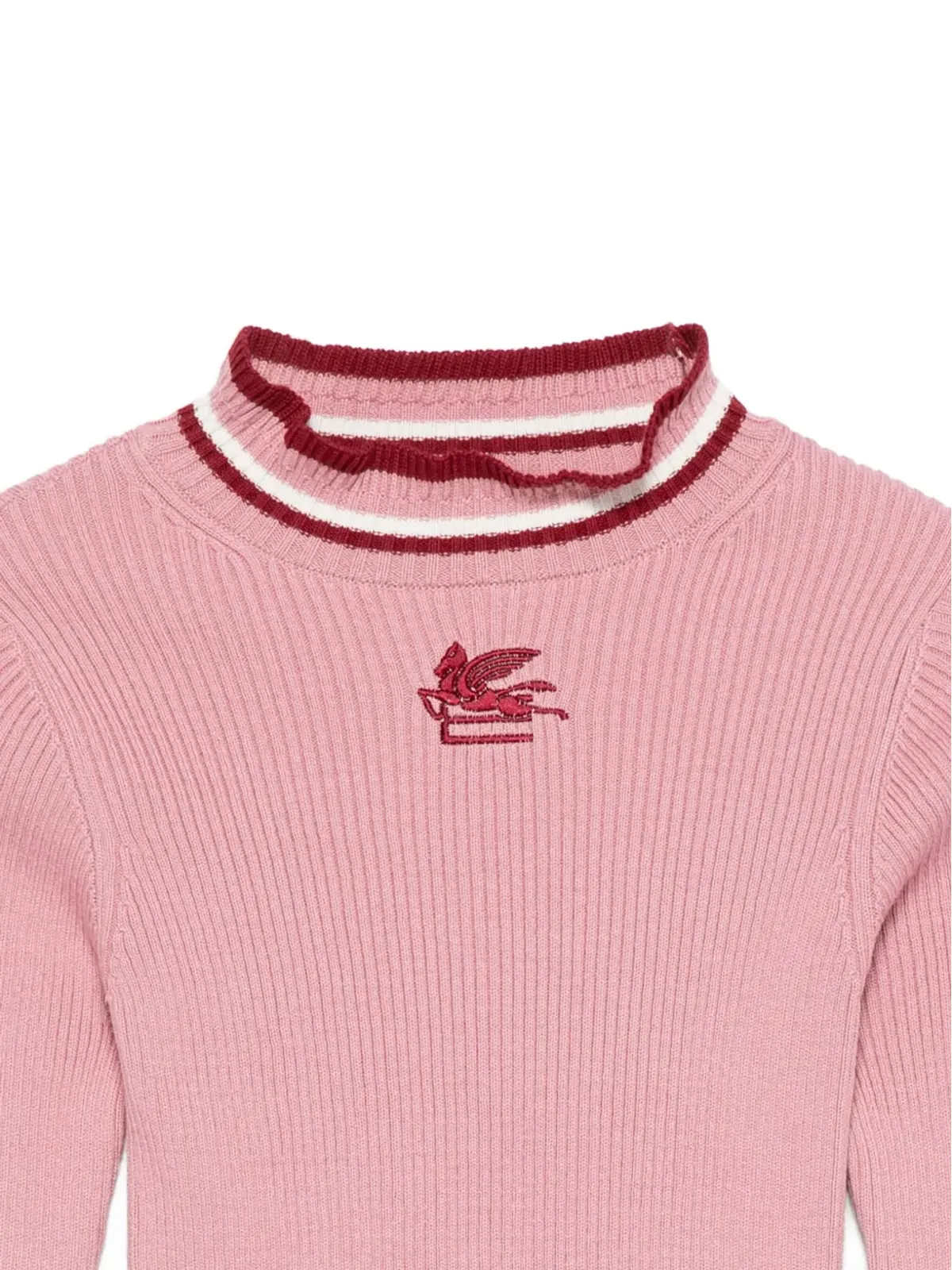 ETRO KIDS 刺繍入りリブニットトップ - 画像3